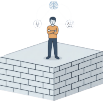 Illustration of a solid foundation representing confidence