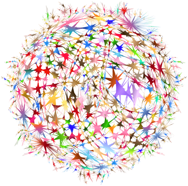 Abstract geometric sphere made of interlocking colored shapes, representing the construction of a complete mental plan through rehearsal.